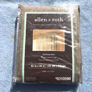 Pole Top Panel Valence . Size: 52" x 84" . "Williamston" . Allen & Roth